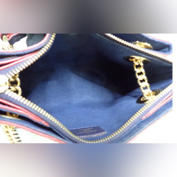 Louis Vuitton Monogram Empreinte Selene BB Marine Rouge Shoulder Bag! - Picture 5 of 6